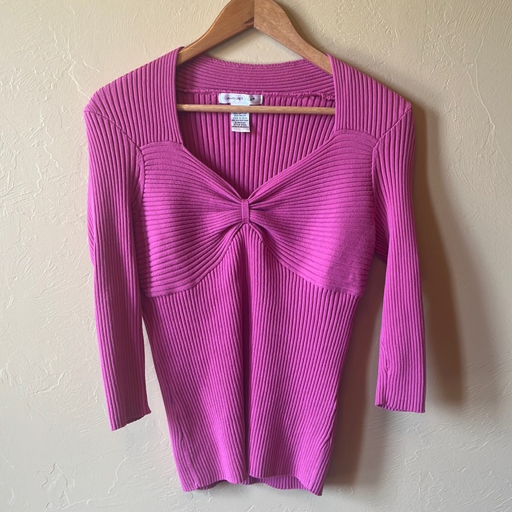 Cotton pink sweater